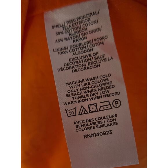 Loft Coral Fleur-de-Lis Elastic Waist Midi Skirt L Summer Office Siren Vacation - Picture 6 of 6